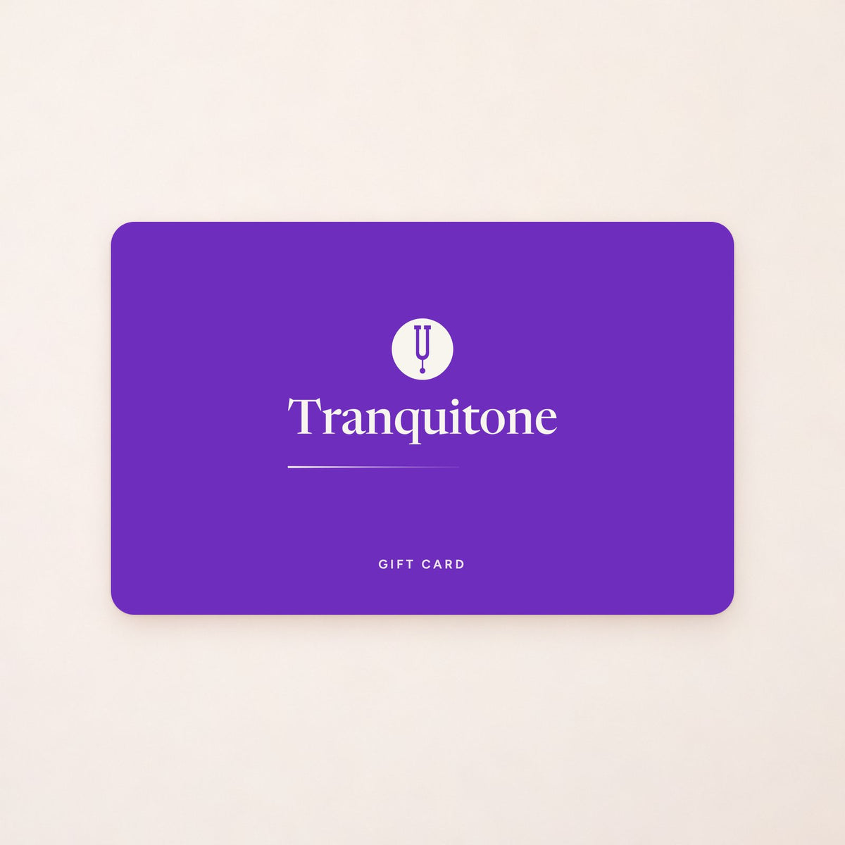 The Tranquitone gift card.