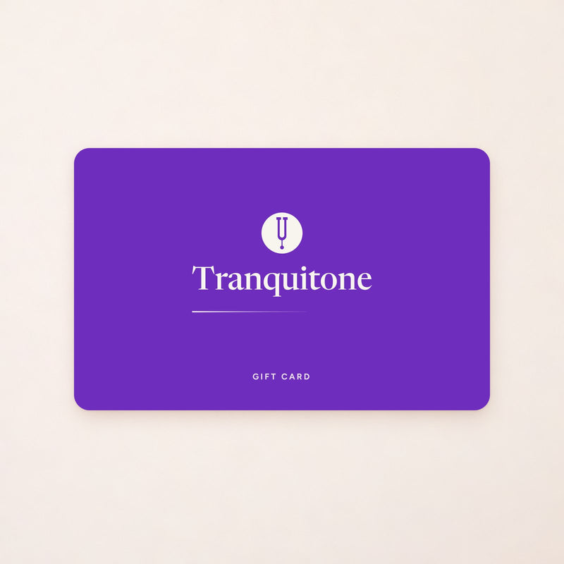 The Tranquitone gift card.